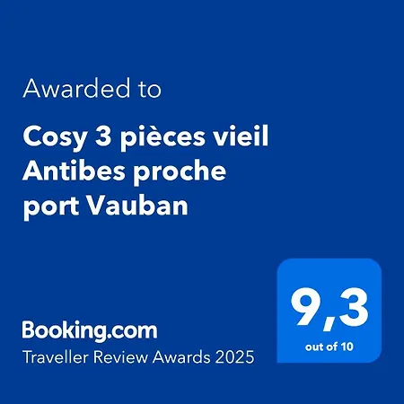 Апартаменты Cosy 3 Pieces Vieil Proche Port Vauban Антиб